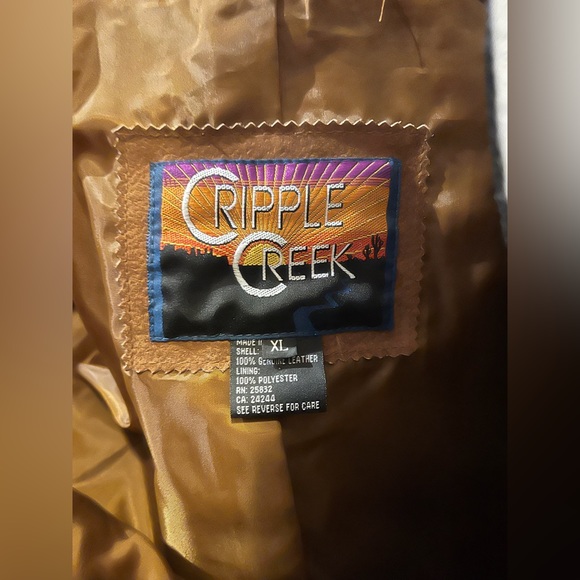 Vintage Western Genuine leather Fringe jacket - Picture 6 of 8